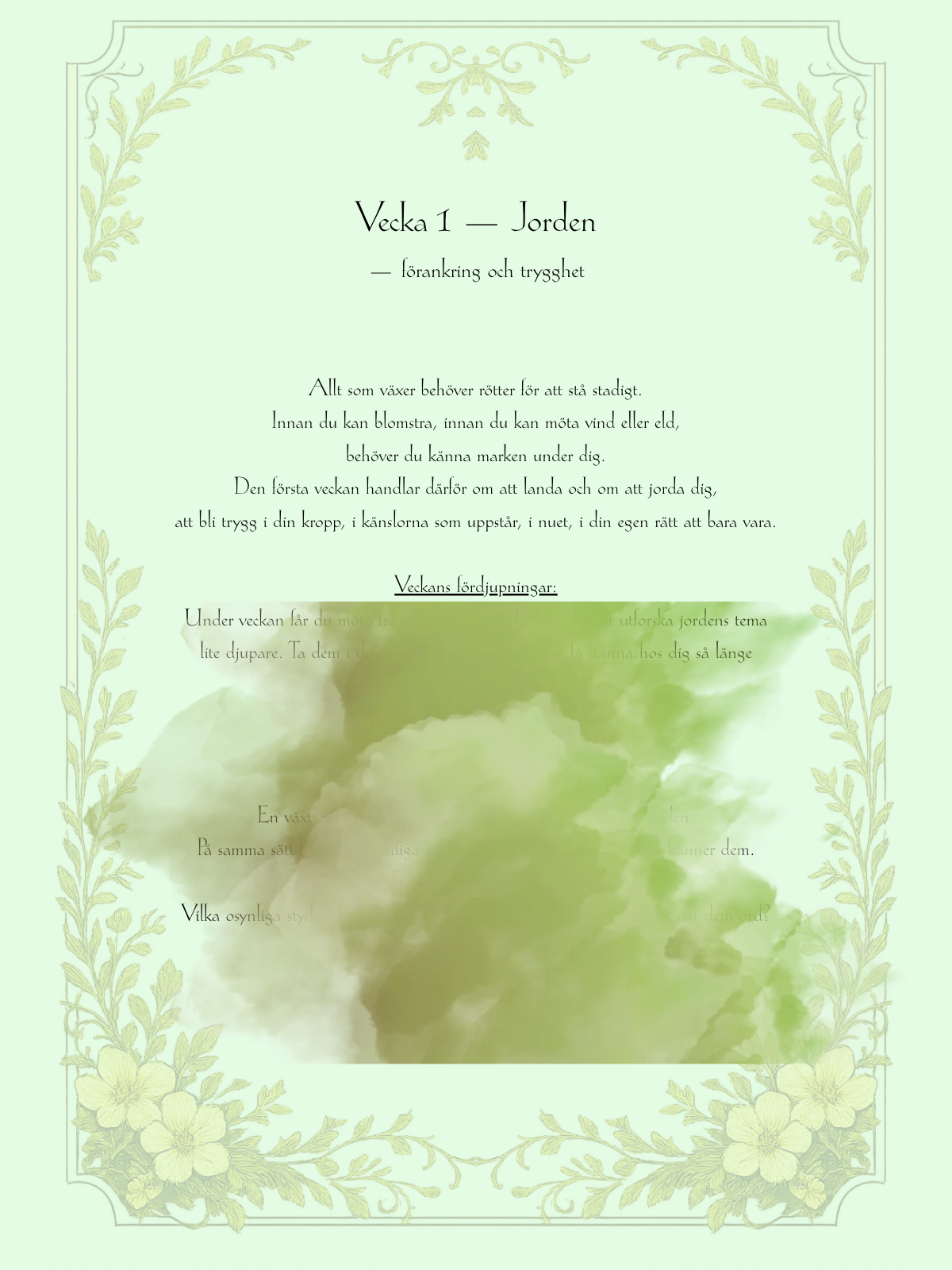 Växternas Viskningar – 4 veckors digital guide